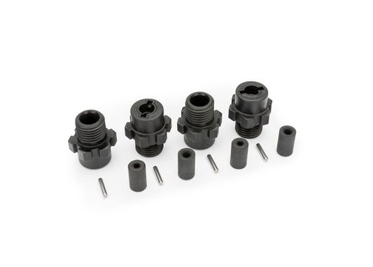 9085 JATO 4X4 PLASTIC WHEEL HUBS HEX (4)/ STUB AXLES (4)