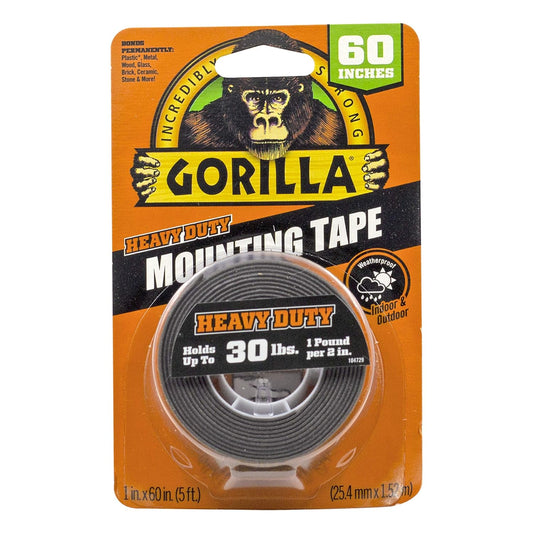 Gorilla - Heavy Duty Double Sided Mounting Tape (1" x 60")