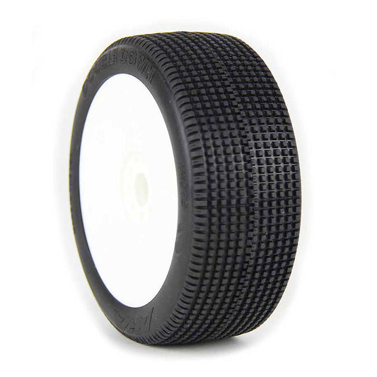 Double Down Pre-Mounted Tires, 1/8 Buggy (2)