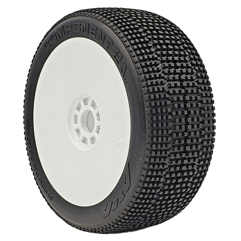 Component 2AB Pre-Mounted Tires, 1/8 Buggy (2)