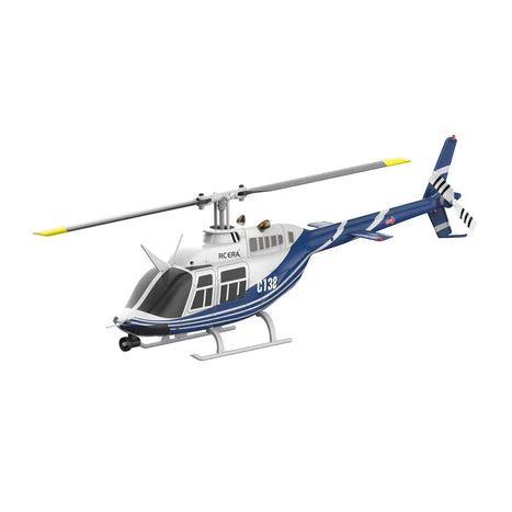 RC ERA 4CH C138 Bell206 Gyro Stabilized Helicopter w/ Optical Sensor Flow and Upgraded Transmitter - RTF (3 servos) - Blue