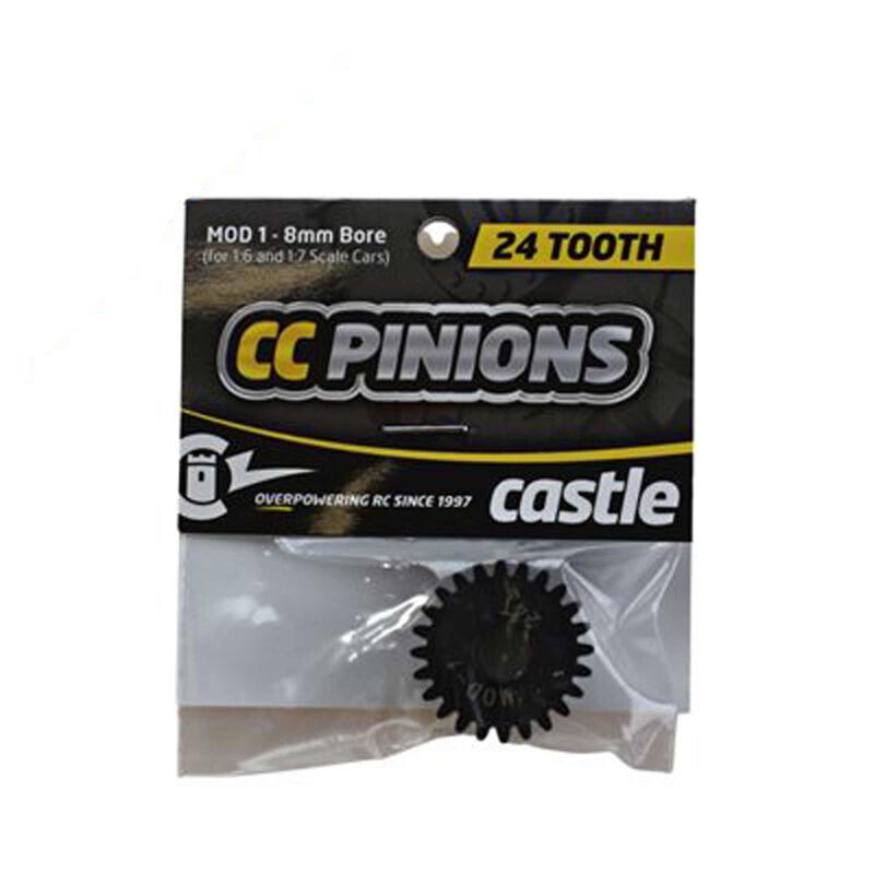 Pinion Gear, 24T MOD 1, 8mm Shaft