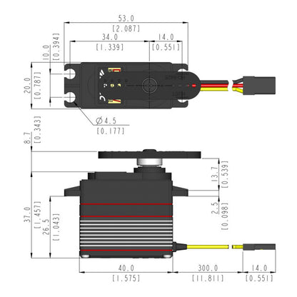 D954SW 32-Bit, Digital, High Torque, Steel Gear Servo (25T Spline)