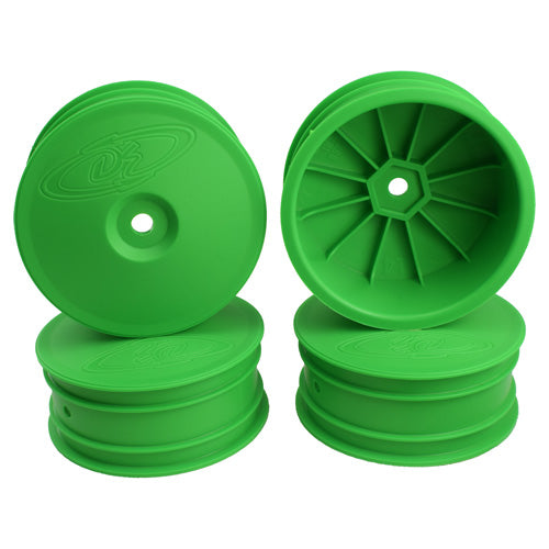 Speedline Buggy Wheels for TLR 22X-4 / Tekno EB410 / Front / GREEN / 4Pcs