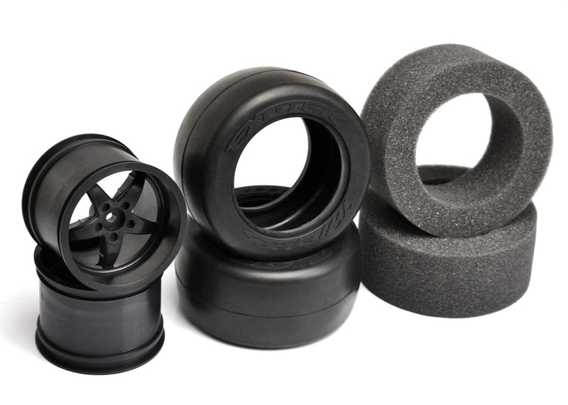 Twister Drag tire, wheel, and foam set (1 pair each)