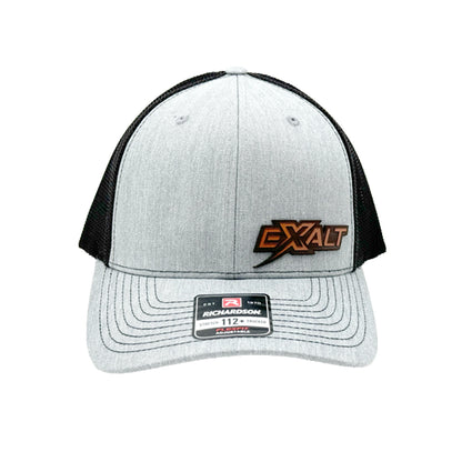 Exalt Gray/Black Snap Flex Hat w Leather Patch(EXA105)