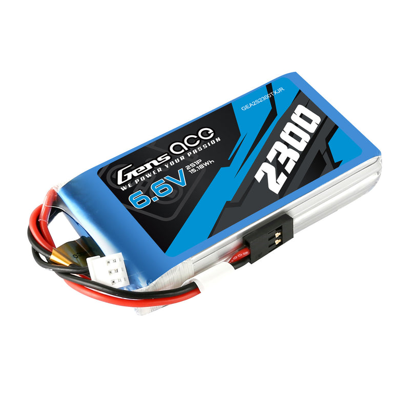 Gens Ace 2300mAh 2S 6.6V TX LiFe Battery Pack With JR-3P Plug