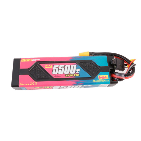 Gens Ace 5500mAh 2S 7.6V 100C Advanced LiHV (XT60)