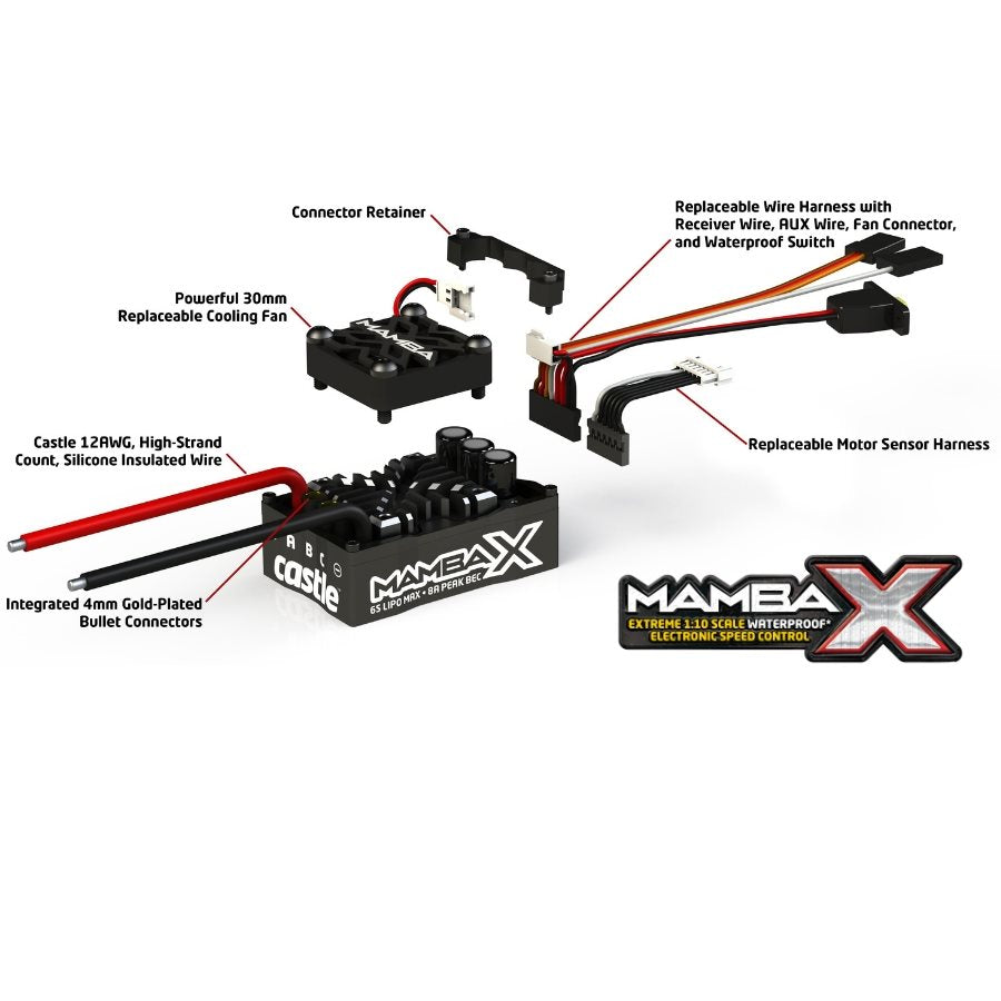 Mamba X Sensored Brushless ESC (25.2V)