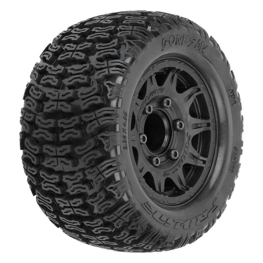 Bonesaw F/R 2.8" MT Tires Mounted 12mm/14mm Black Raid (2)