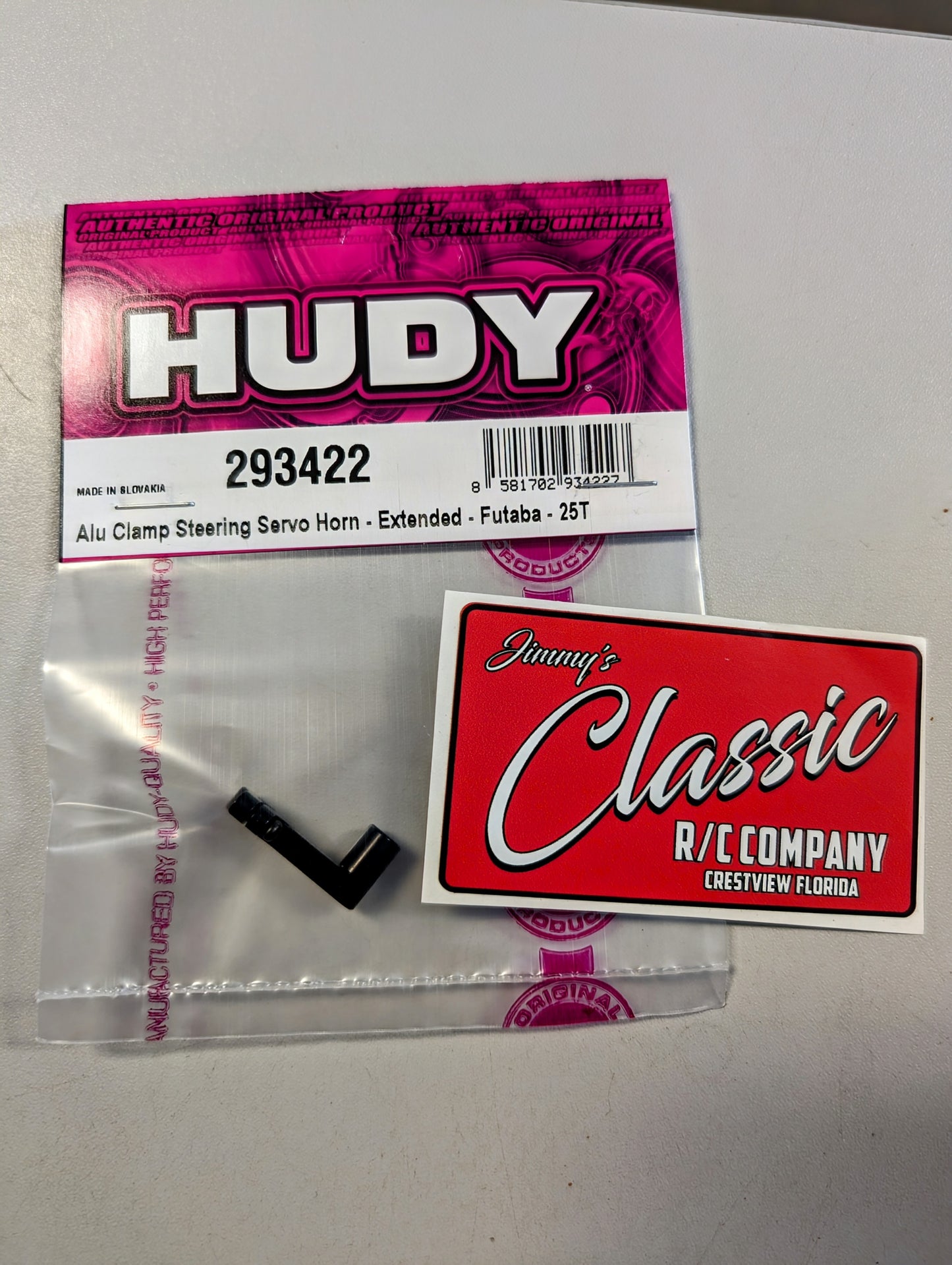 ALU CLAMP STEERING SERVO HORN - EXTENDED 8MM - FUTABA, SAVOX - 25T