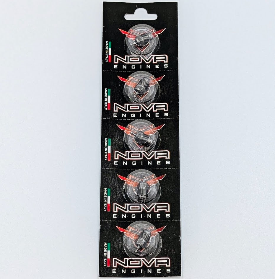 Package of five Nova Engines glow plugs