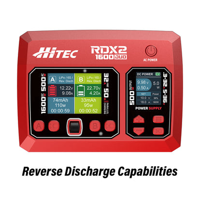 RDX2 1600 Duo - Two Port 1600W DC 500W AC Battery Charger/ Power Supply