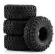 Sewer Chompers - 1.0 Inch Mini Crawler Tires w/ foam