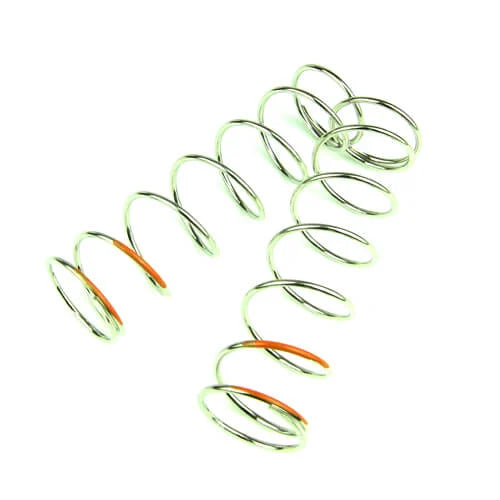 TKR6093 – Shock Spring Set (front, 1.6×7.5T, 80mm, orange, 6.11 lb/in)