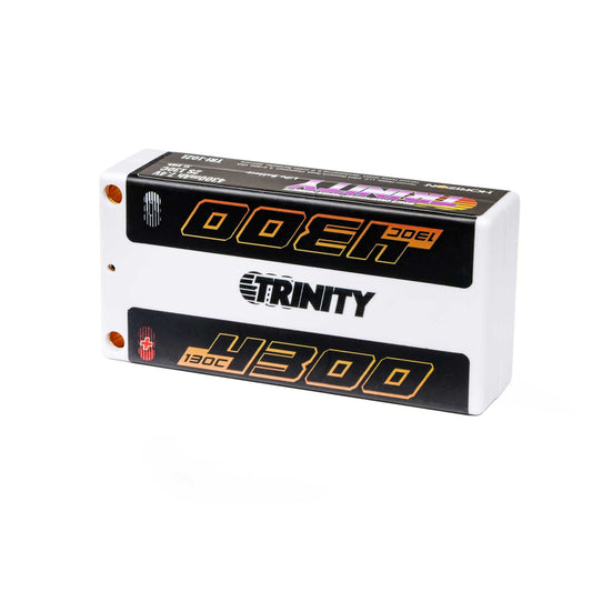 7.4V 4300mAh 2S 130C Shorty LiPo Battery, 5mm Bullets