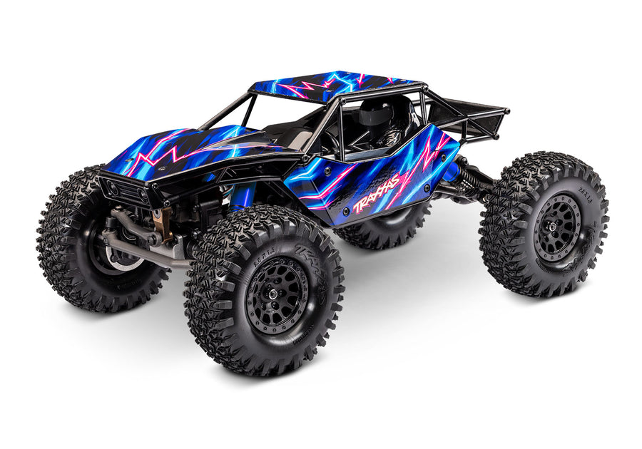 Traxxas TXC-4M Extreme Crawler 120074-1 in Blue, three-quarter front view