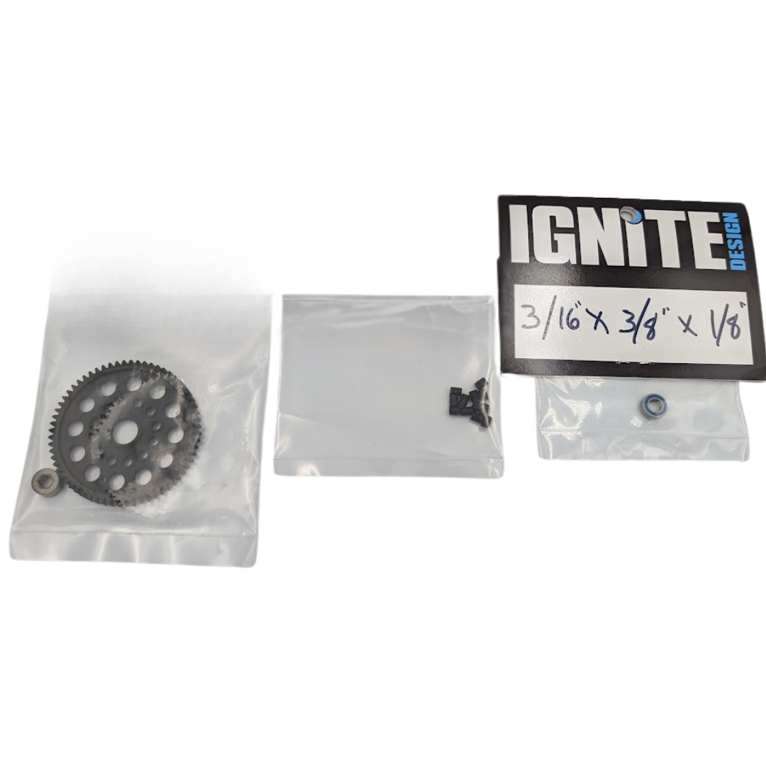 Spur Gear Kit for AE and TLR nitro conversions