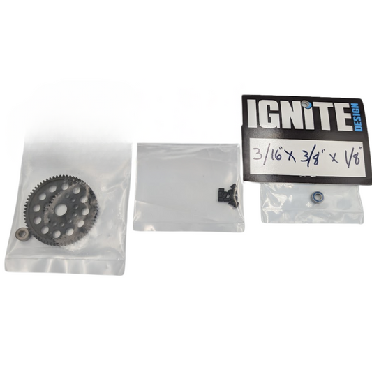 Spur Gear Kit for AE and TLR nitro conversions