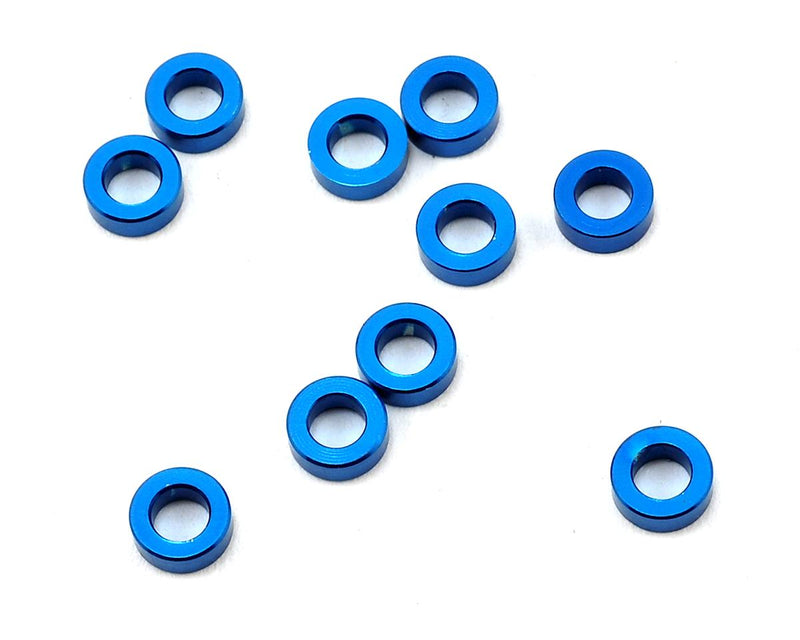 Associated 5.5x2.0mm Aluminum Ball Stud Washer (Blue) (10)