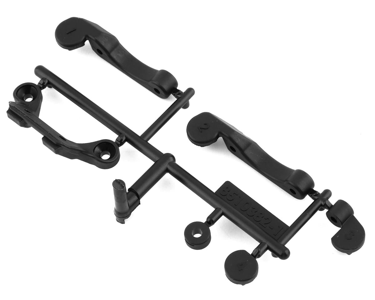 RC10B6.4 Front Wing/Fan Mount & Battery Brace Shim Set