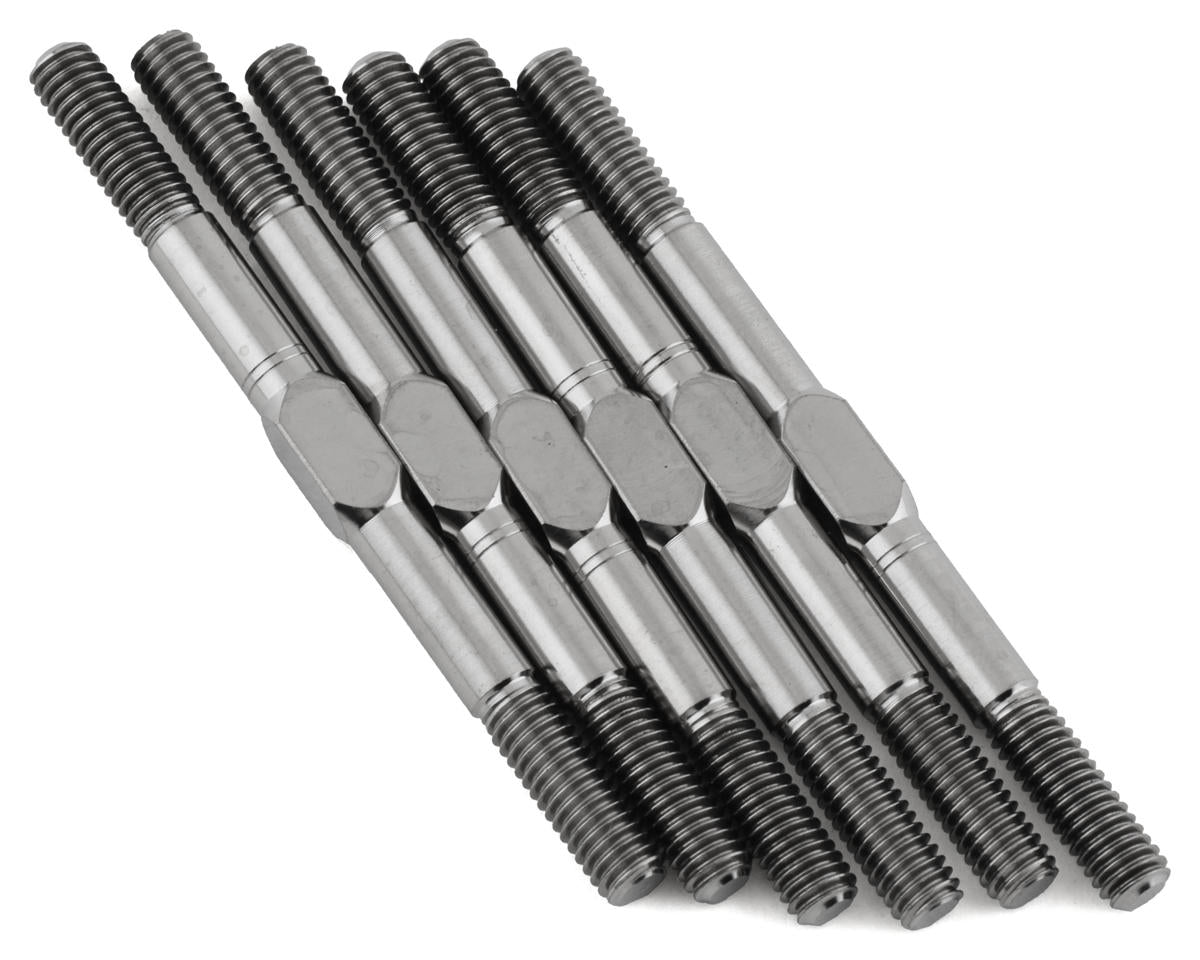 Factory Team RC10B6.4/B6.4D 3.5mm Titanium Turnbuckle Set (6) - ASC92360