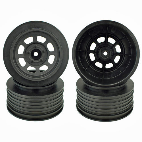 Speedway SC Wheels for Traxxas Slash Rear / 21.5mm BKSP / 4Pcs