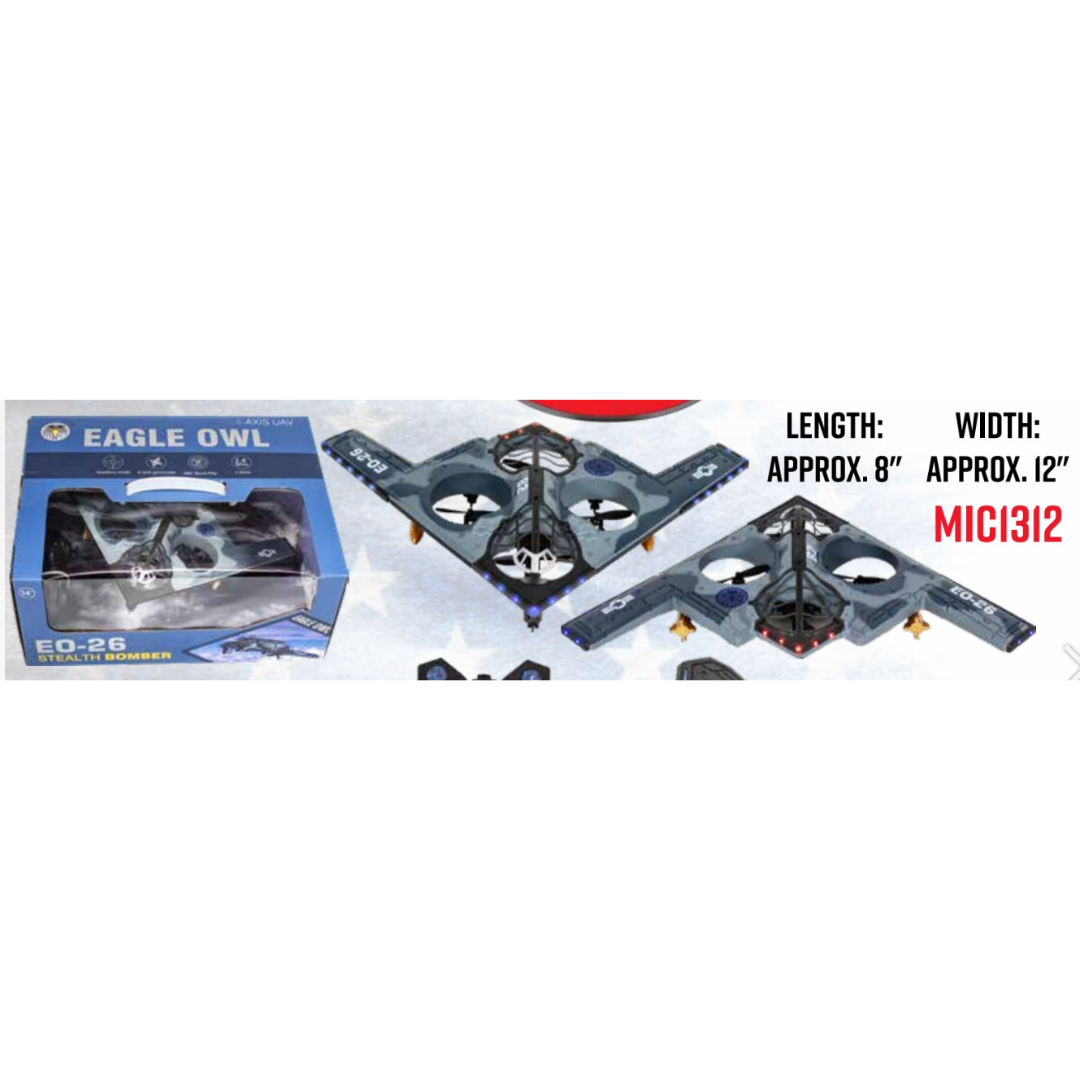 Eagle Owl Flying Stealth Bomber Quad Copter