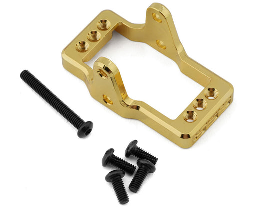 EcoPower CNC-Machined Brass Servo Mount for Traxxas™ TRX-4M (Gold) (8g)