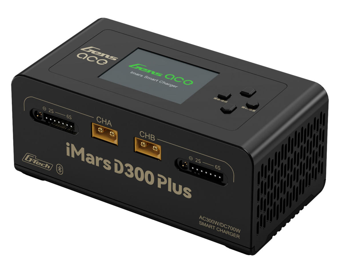 Gens Ace iMars D300 Plus Dual AC/DC Charger - GEA300WPLUS-UB