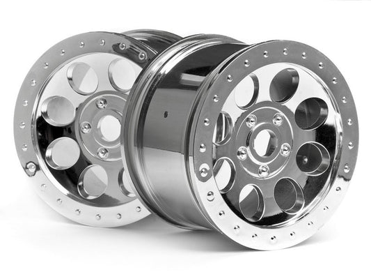 HPI Mag-8 Wheel (Chrome, 83X56mm) for Savage XL FLUX