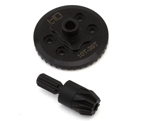 Hot Racing Steel Helical Differential Ring & Pinion Gear for Traxxas® Mini Maxx® (Rear) (39T/10T)