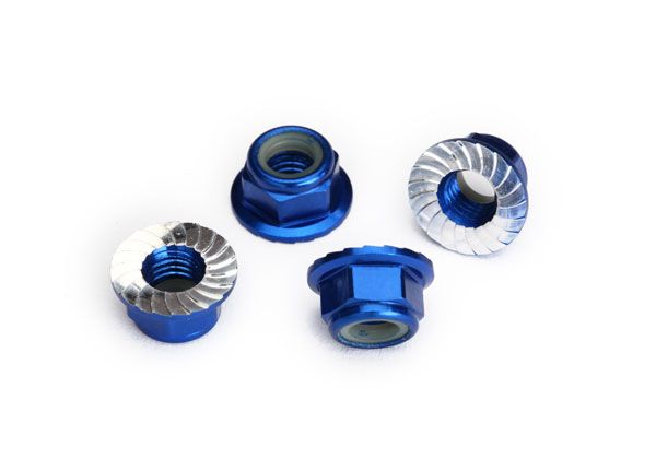 8447(_) ALUMINUM NUTS FLANGED LOCKING ULTRA SERRATED 5MM