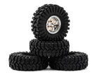 1.0" Deep Dish Aluminum Micro Crawler Beadlock Wheels w/Swamp Claw Tires - INJYQW-MW1014SR-1014