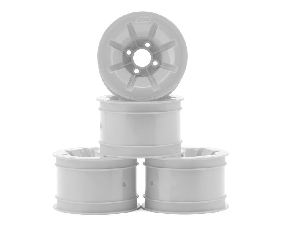 JConcepts RC10 Pioneer 2.2 Rear Wheels w/Adapters (White) (4)