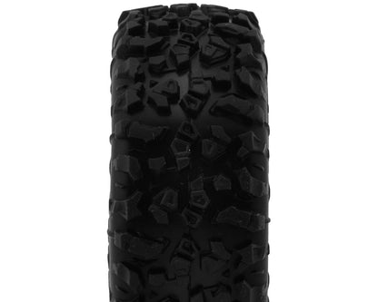 Landmines 1.0" Pre-Mounted Tires w/Shuttle Wheels (2) (2.25”) (TRX-4M) (Green)