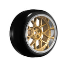 14 Spoke Bronze 1/10 Mounted Drift Tires - LOULNHA568T
