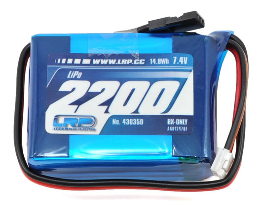 LRP VTEC 2S LiPo Hump Receiver Battery Pack (7.4V/2200mAh)