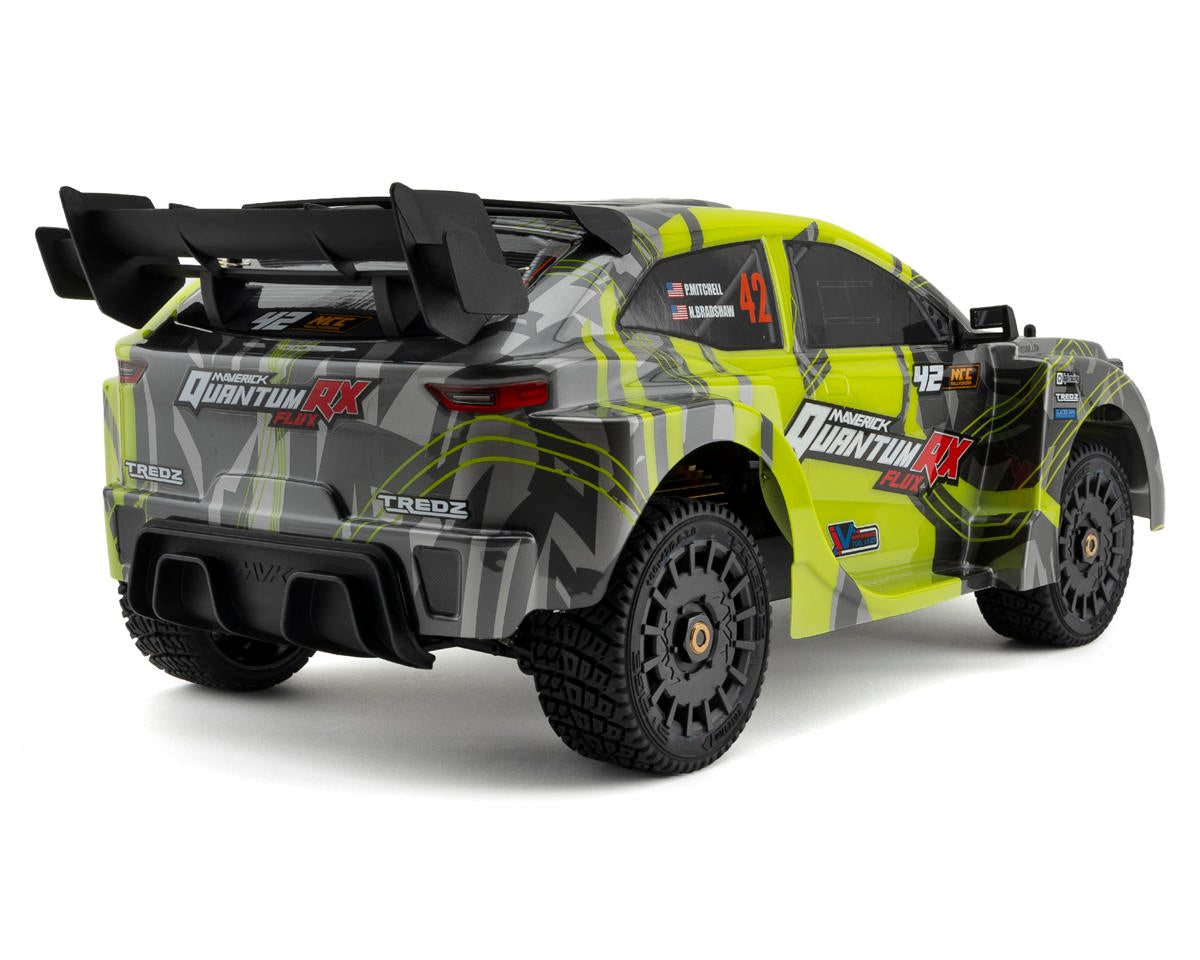 QuantumRX Flux 1/8 4S 4WD Brushless RTR Electric Rally Car (Fluoro Green) (no battery/charger)