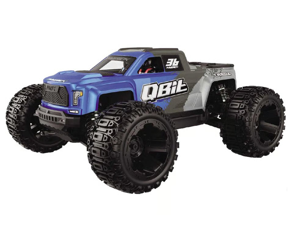 Maverick QBit MT 1/16 4WD RTR Brushed Monster Truck w/2.4GHz Radio, Battery & Charger