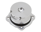 A silver-colored metal back plate for Nova Engines turbo engines.
