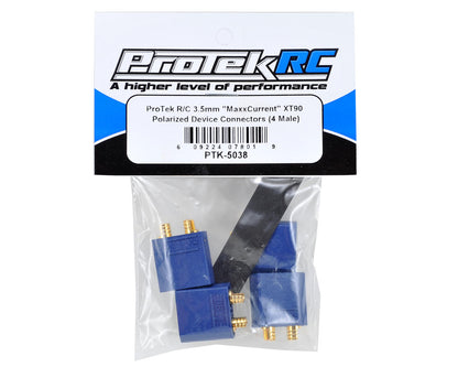 ProTek RC 4.5mm "TruCurrent" XT90 Polarized Device Connectors (4 Male)