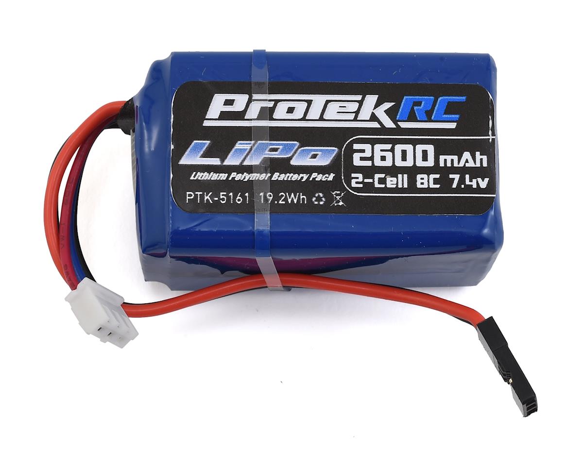 ProTek RC LiPo Hump/Short Receiver Battery Pack (Kyosho/Tekno) (7.4V/2600mAh) (w/Balancer Plug)