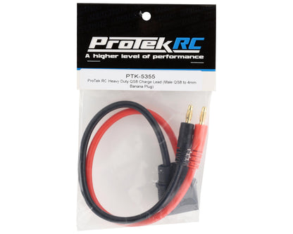 ProTek RC Heavy Duty QS8 Charge Lead (Male QS8 to 4mm Banana Plug)