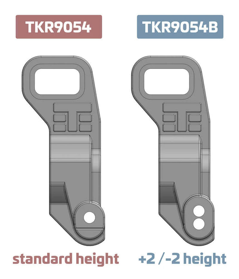 TKR9054B – Rear Hubs and Bearing Spacers (+/-2mm, adj roll center, L/R, EB/NB48 2.1)