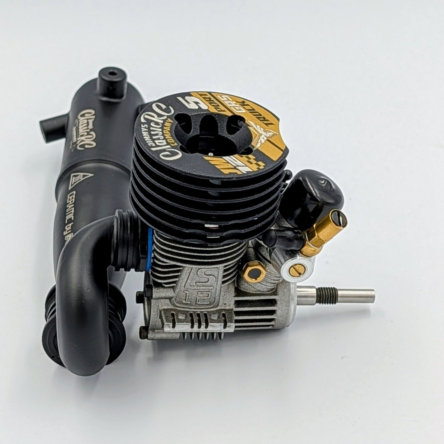 JW12 5-Port .12 Engine + Classic Tuned Pipe Combo - 1/10 Stadium Truck