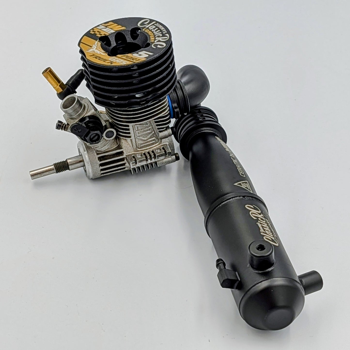 JW12 5-Port .12 Engine + Classic Tuned Pipe Combo - 1/10 Stadium Truck