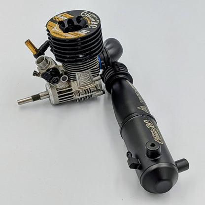 JW12 5-Port .12 Engine + Classic Tuned Pipe Combo - 1/10 Stadium Truck