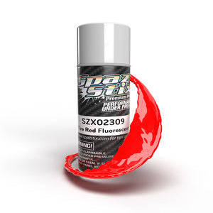 02309 Fire Red Fluorescent Aerosol Paint, 3.5oz Can