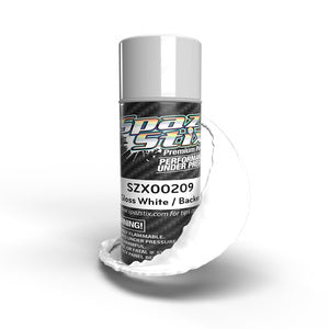 00209 Solid White/Backer, Aerosol Paint, 3.5oz Can